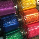 essie swatches: Shimmer Brights Neon + 1000th color rolls off the line!